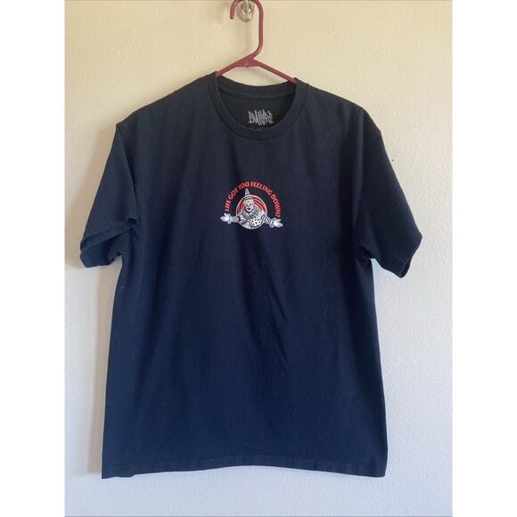 EMPYRE Black Red Circus Clown Front Back Graphic Crewneck Tshirt Adult Large - Picture 1 of 2